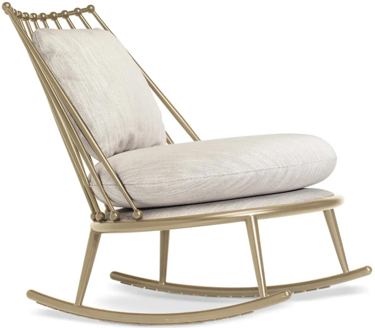 Aurora bacchettata poltrona a dondolo