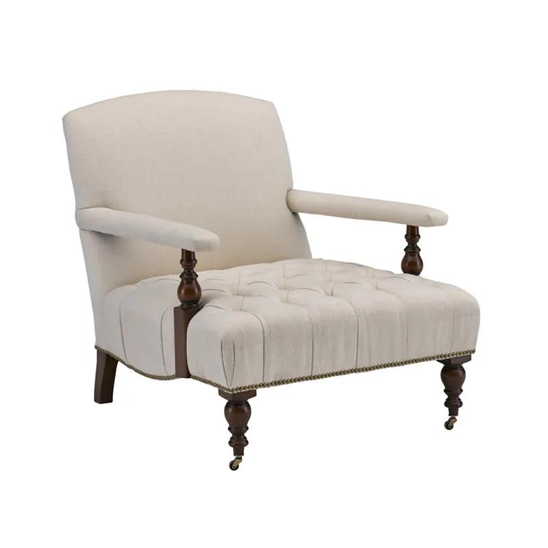 OLIVER CHAIR WITH TUFTED SEAT