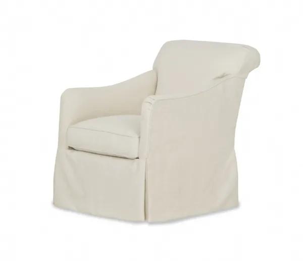 Calhoun Slipcovered Swivel Chair