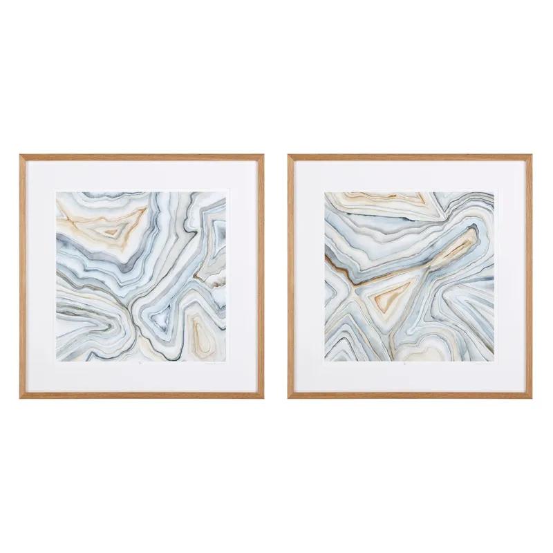 Prints Agate Abstracts set of 2