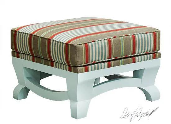 Waterfront Ottoman by Dale Campbell
