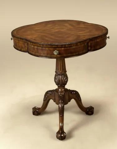 Aged Regency Mahogany Tripod Occasional Table, Ball and Claw Foot