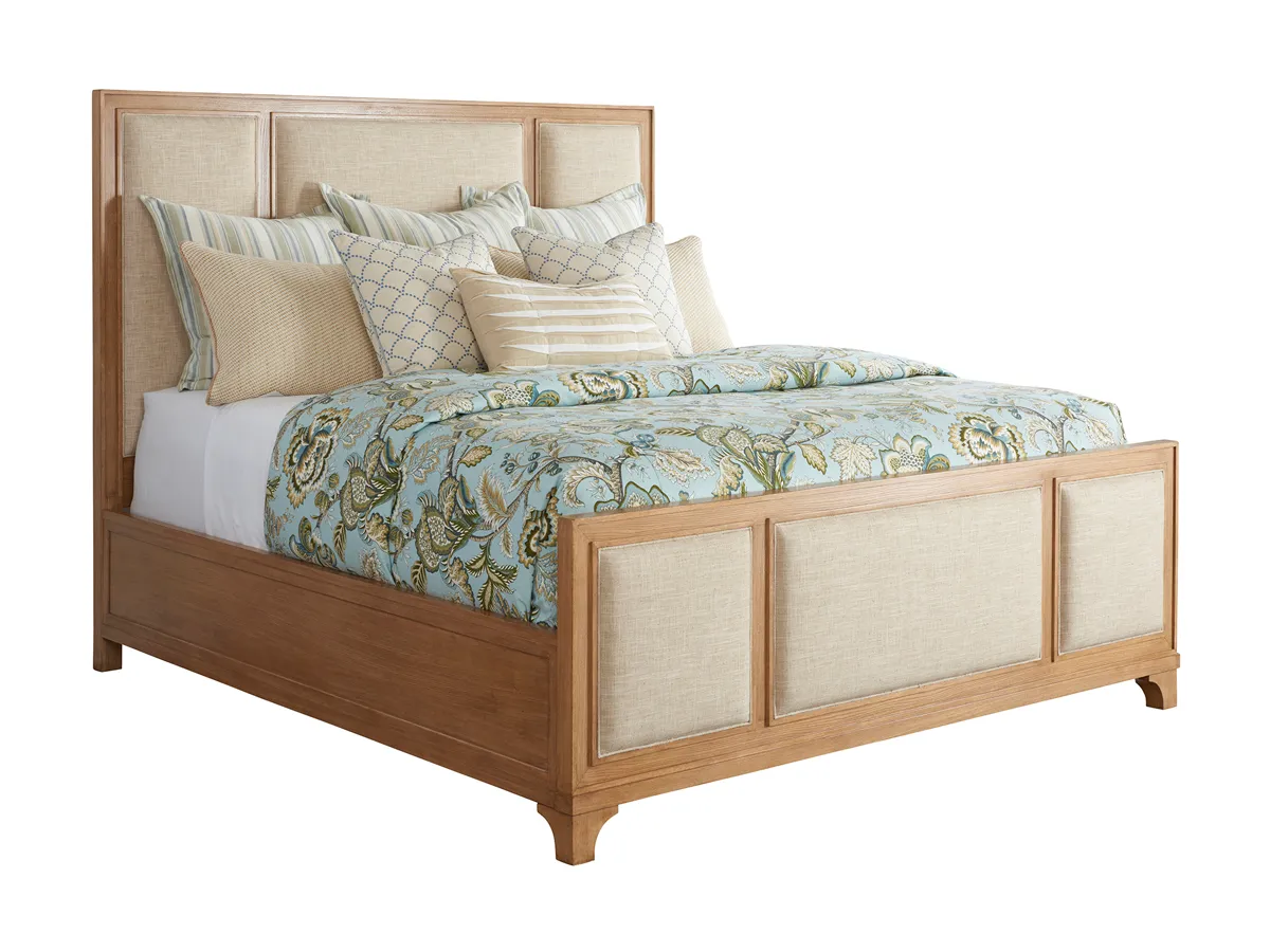 Newport Crystal Cove Upholstered Panel Bed