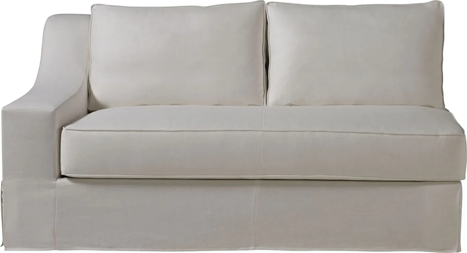 Lax Skirted Sectional One Arm Loveseat (Left/Right)