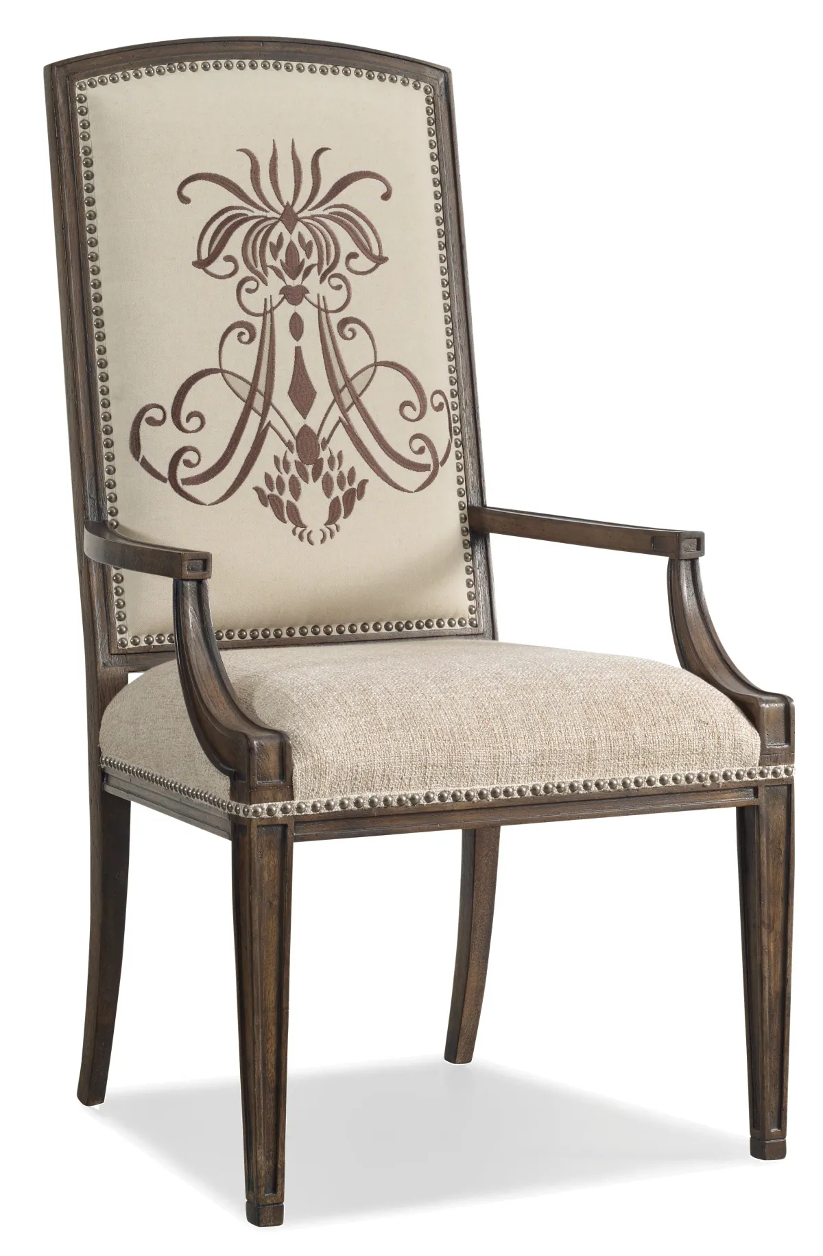 Hooker Furniture Dining Room Rhapsody Insignia Arm Chair