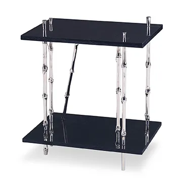 Ambella Bamboo End Table - Granite Top
