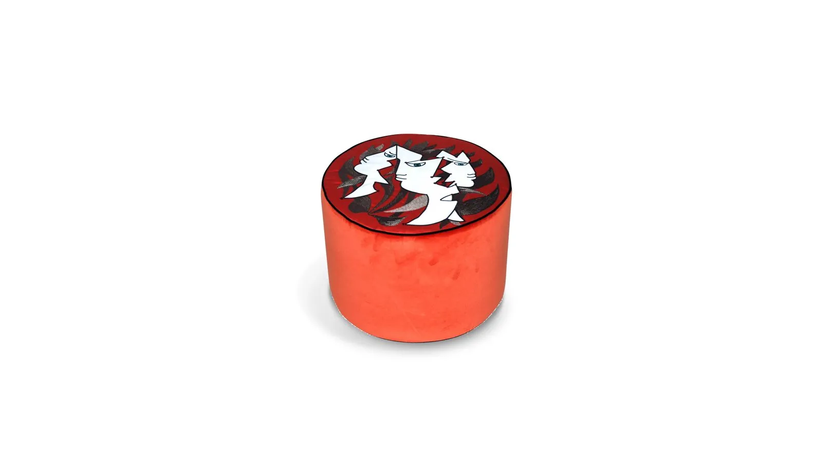 FLAMMES - JEAN COCTEAU Ottoman