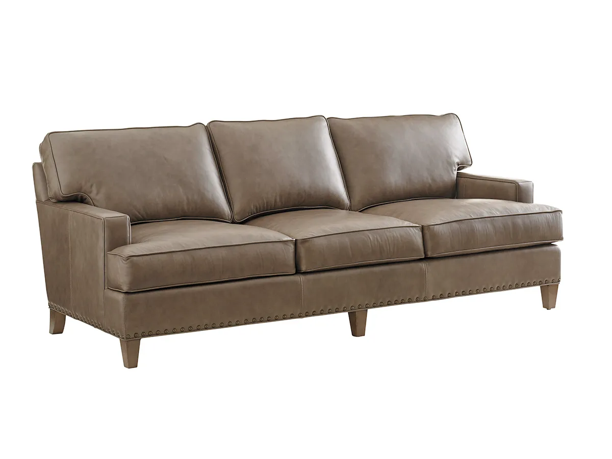 Cypress Point Hughes Leather Sofa