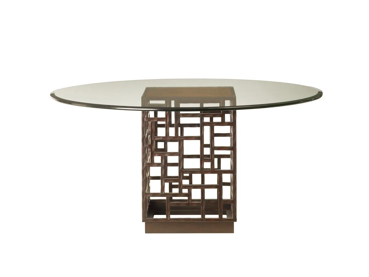 Ocean Club South Sea Dining Table With Glass Top