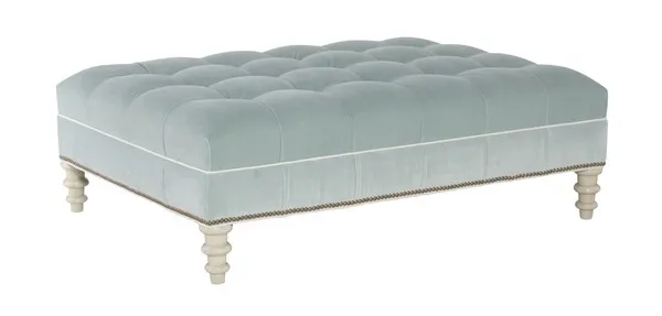 Library Rectangular Tufted Ottoman
