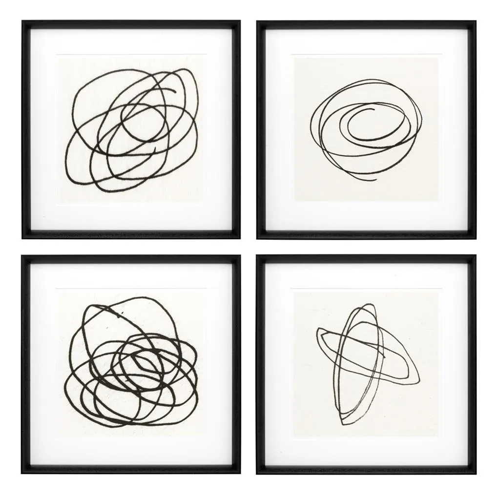 Prints Black & White Collection II set of 4