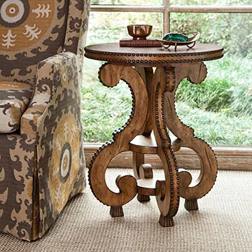 Ambella Studded Accent Table
