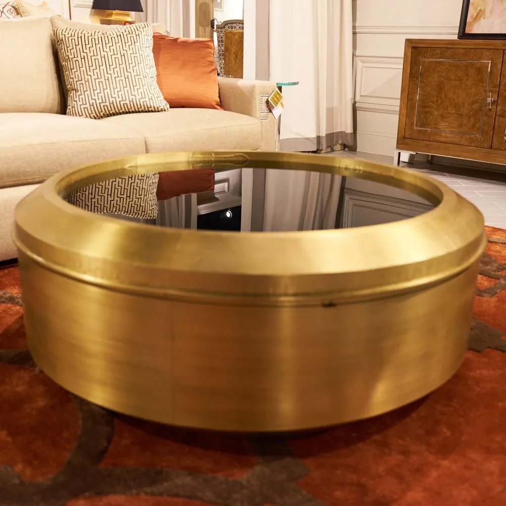 Bernhardt Carnaby Round Metal 咖啡桌