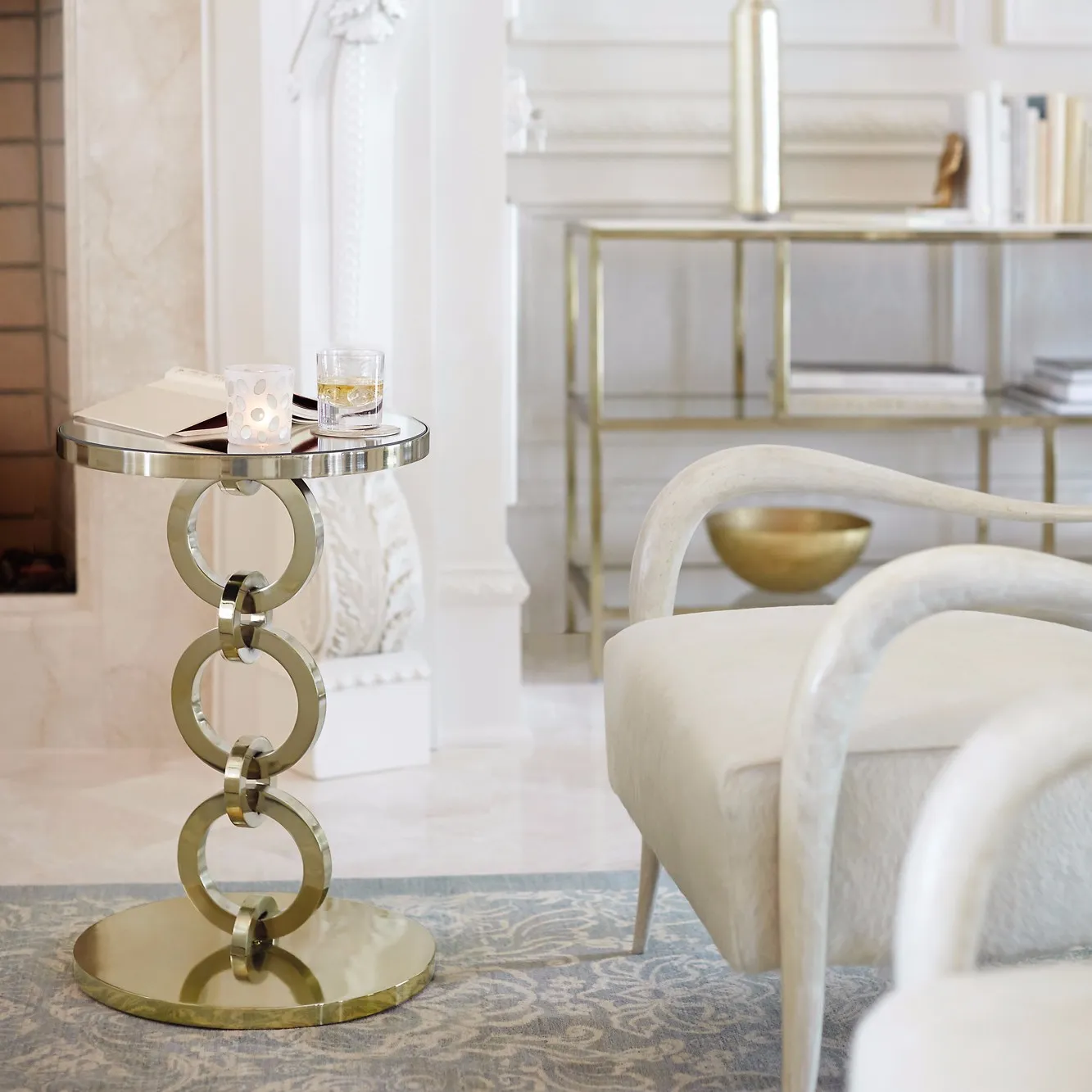 Jet Set Round Chairside Table 