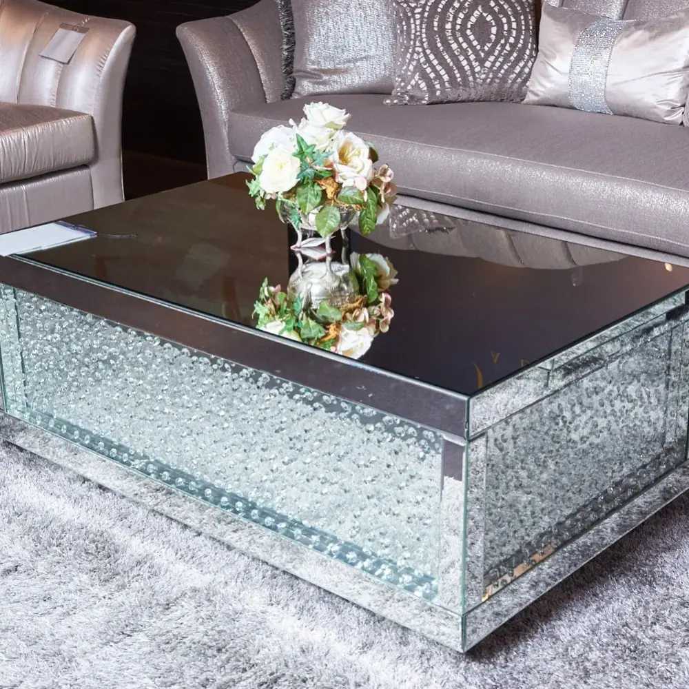 RECT SILVER MIRRORED 咖啡桌