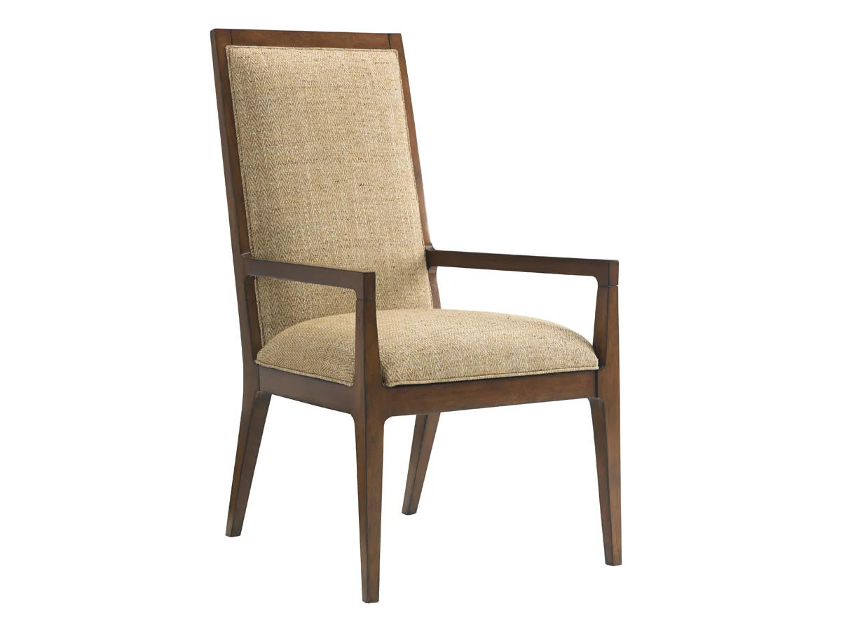 Island Fusion Natori Slat Back Arm Chair