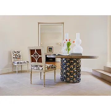 Ambella Louis Arm Chair Diamond Back