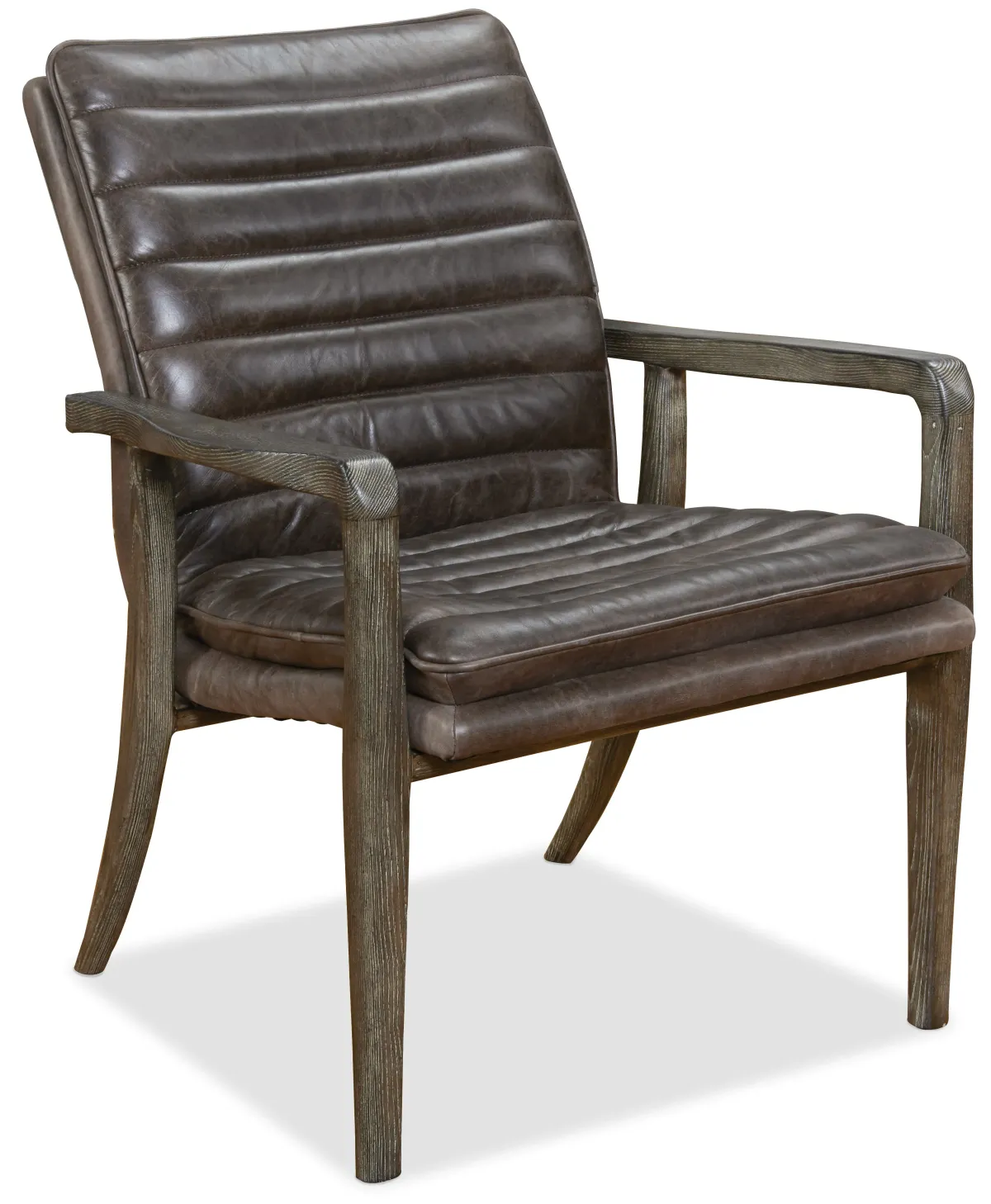 Hooker Furniture Living Room Langston Wood Frame Club Chair