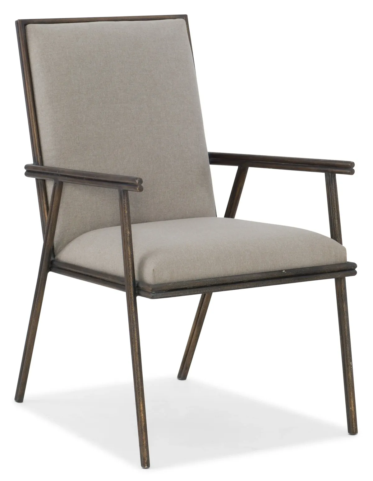 Hooker Furniture Dining Room Miramar Carmel Fairview Metal Upholstered Arm Chair