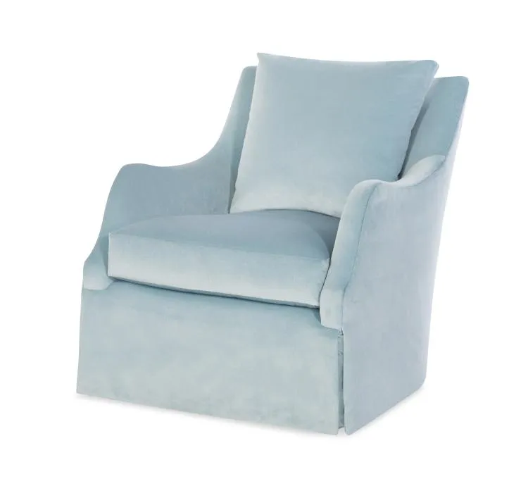 Finnigan Skirted Swivel Chair