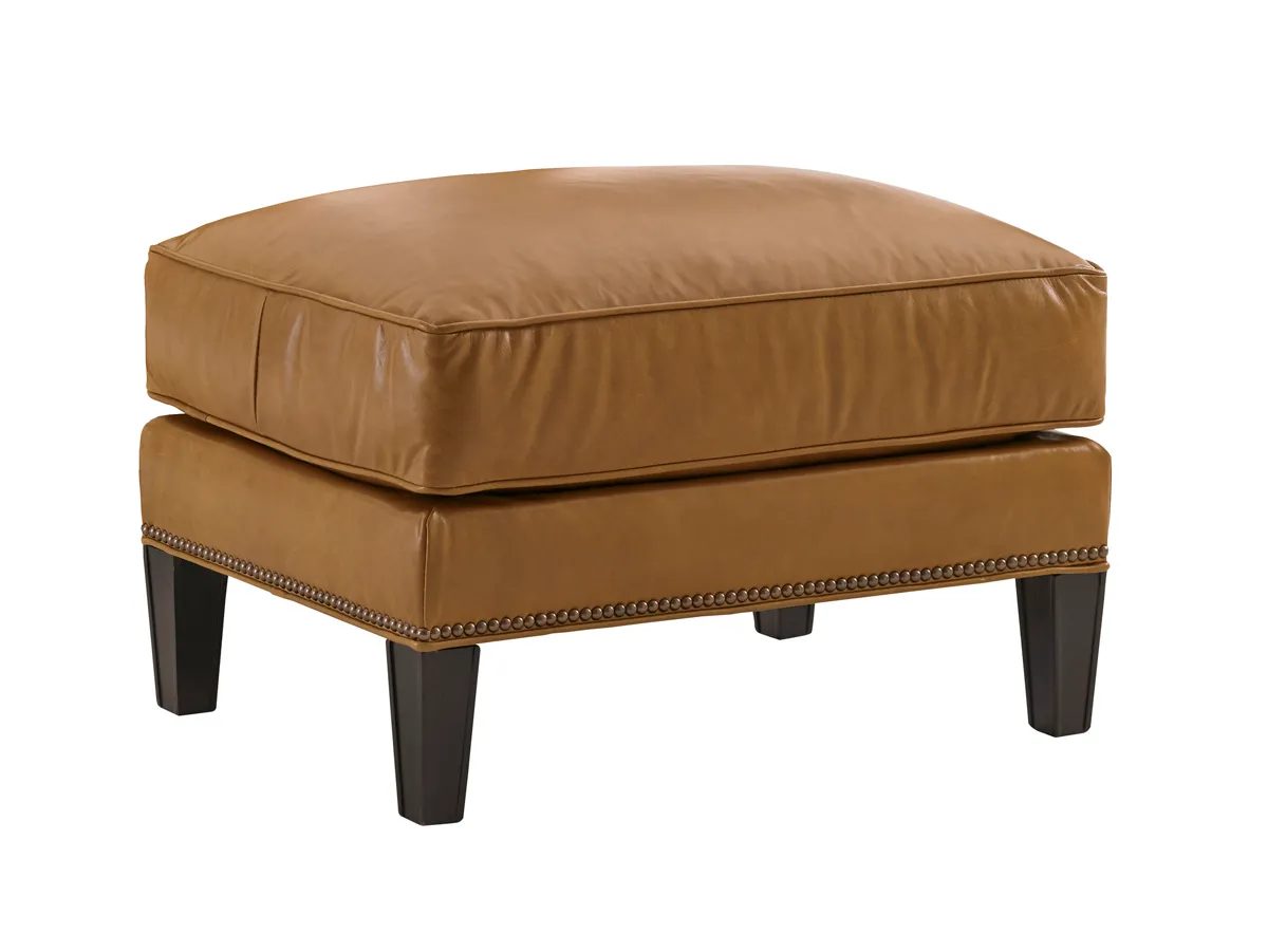 Kensington Place Ashton Leather Ottoman