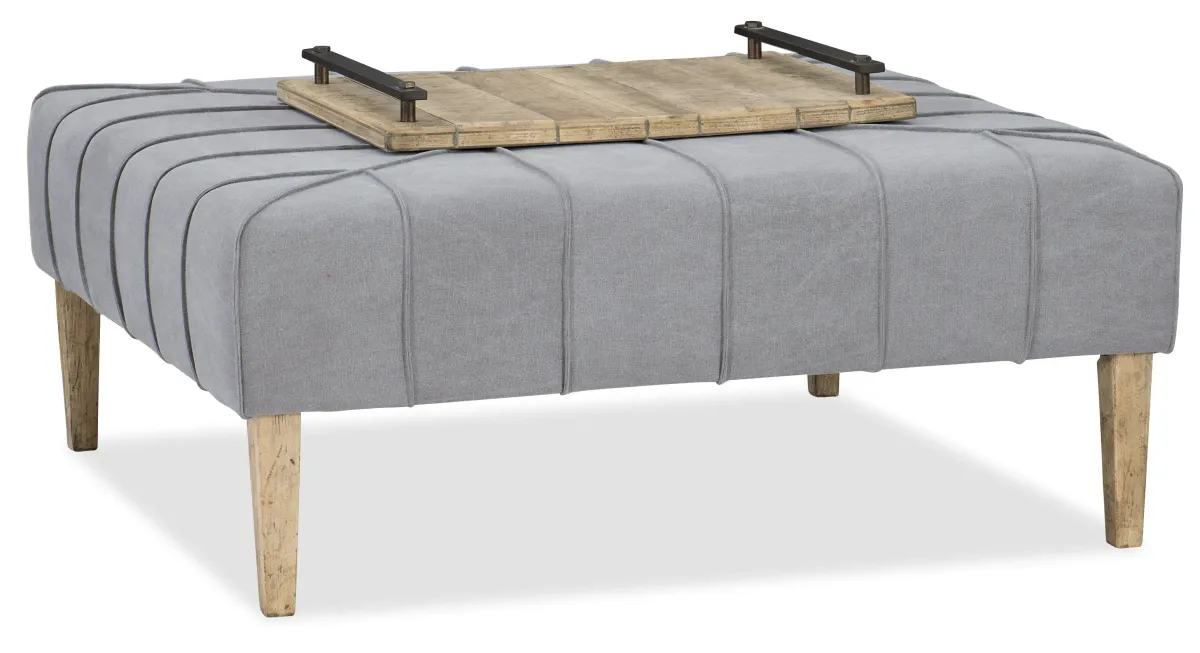 Hooker Furniture Living Room Urban Elevation Square Ottoman/Cocktail Table