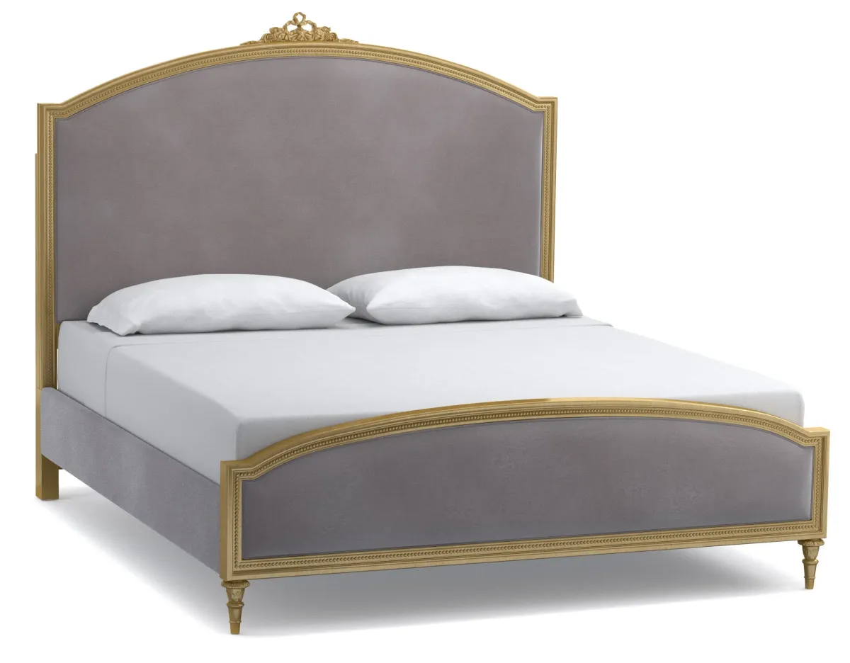 Cynthia Rowley for Hooker Furniture Bedroom Antoinette King Gilded Upholstered Bed