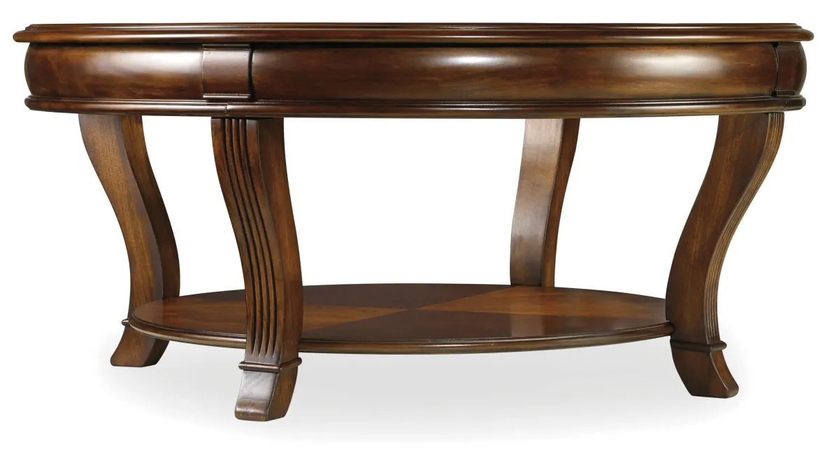 Hooker Furniture Living Room Brookhaven Round Cocktail Table