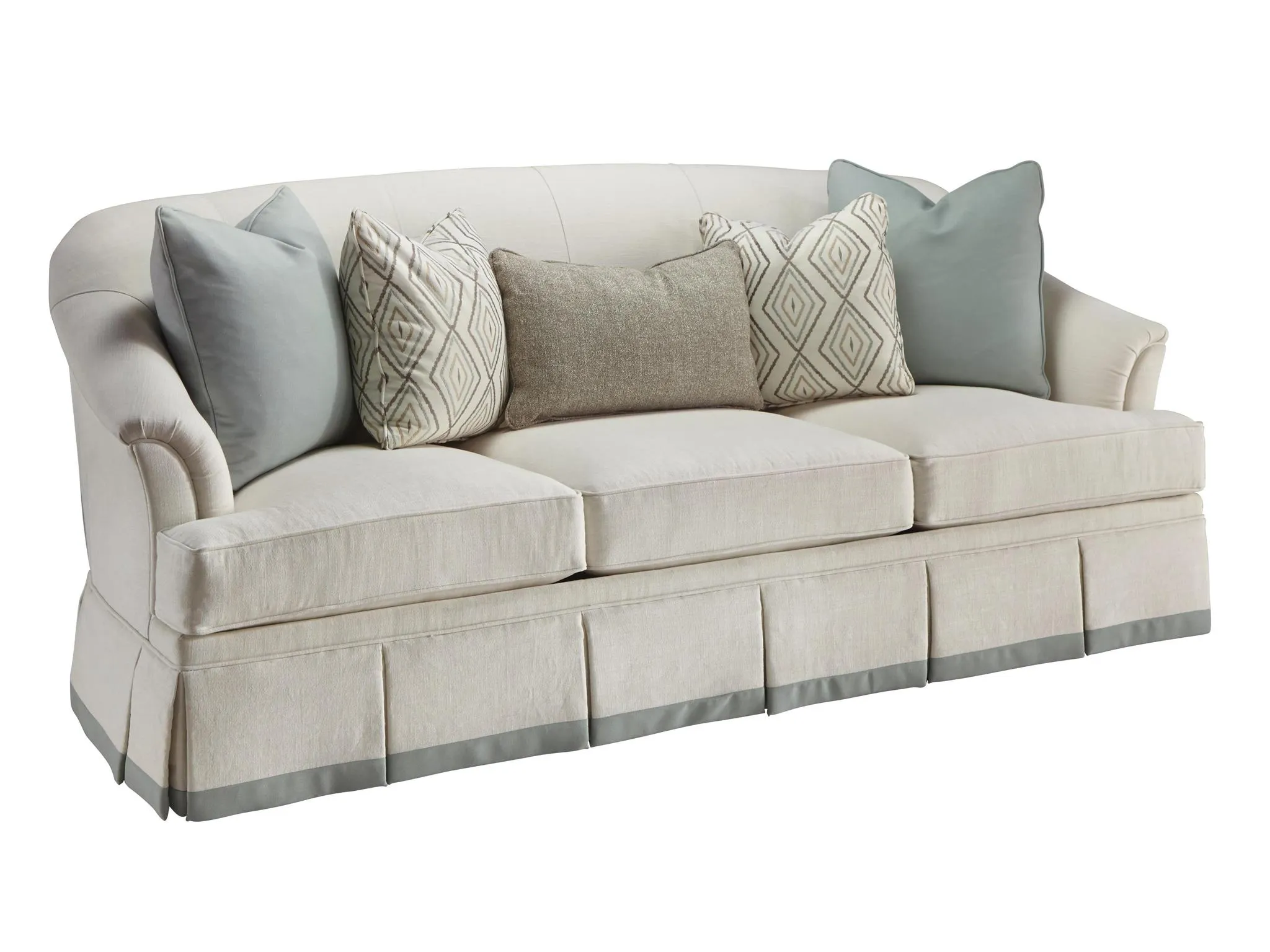 弧度靠背三人沙发