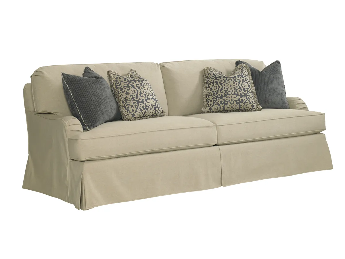 Coventry Hills Stowe Slipcover Sofa - Khaki