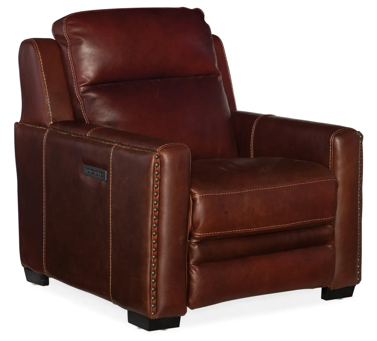 Hooker Furniture Living Room Lincoln Power Recliner with Power Headrest & Power Lumbar Support