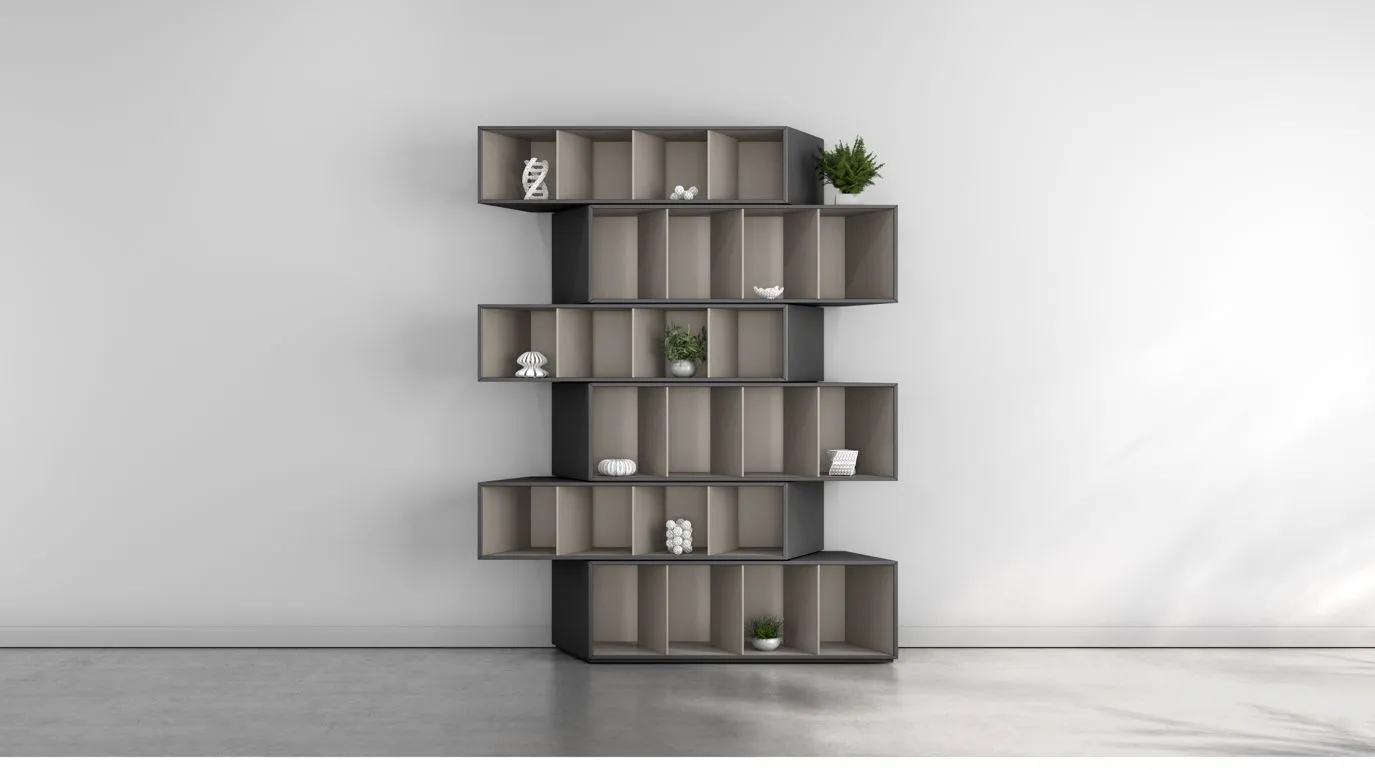 TRINTA Bookcase - Taupe Harmony