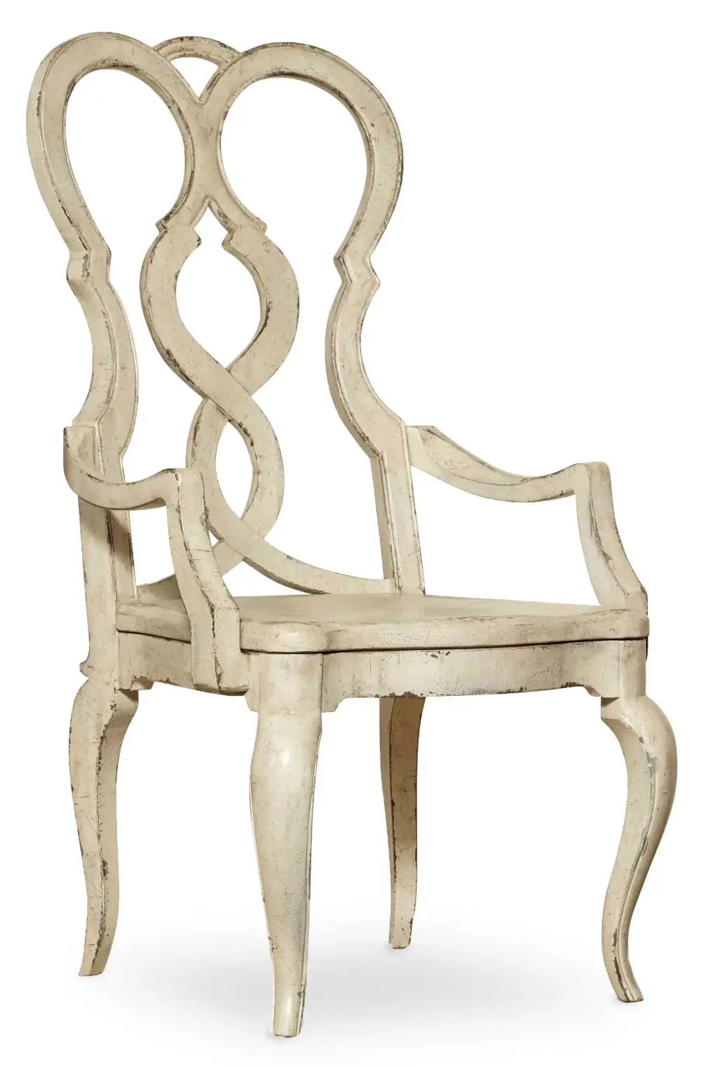 Hooker Furniture Dining Room Auberose Splatback Wood Seat Arm Chair