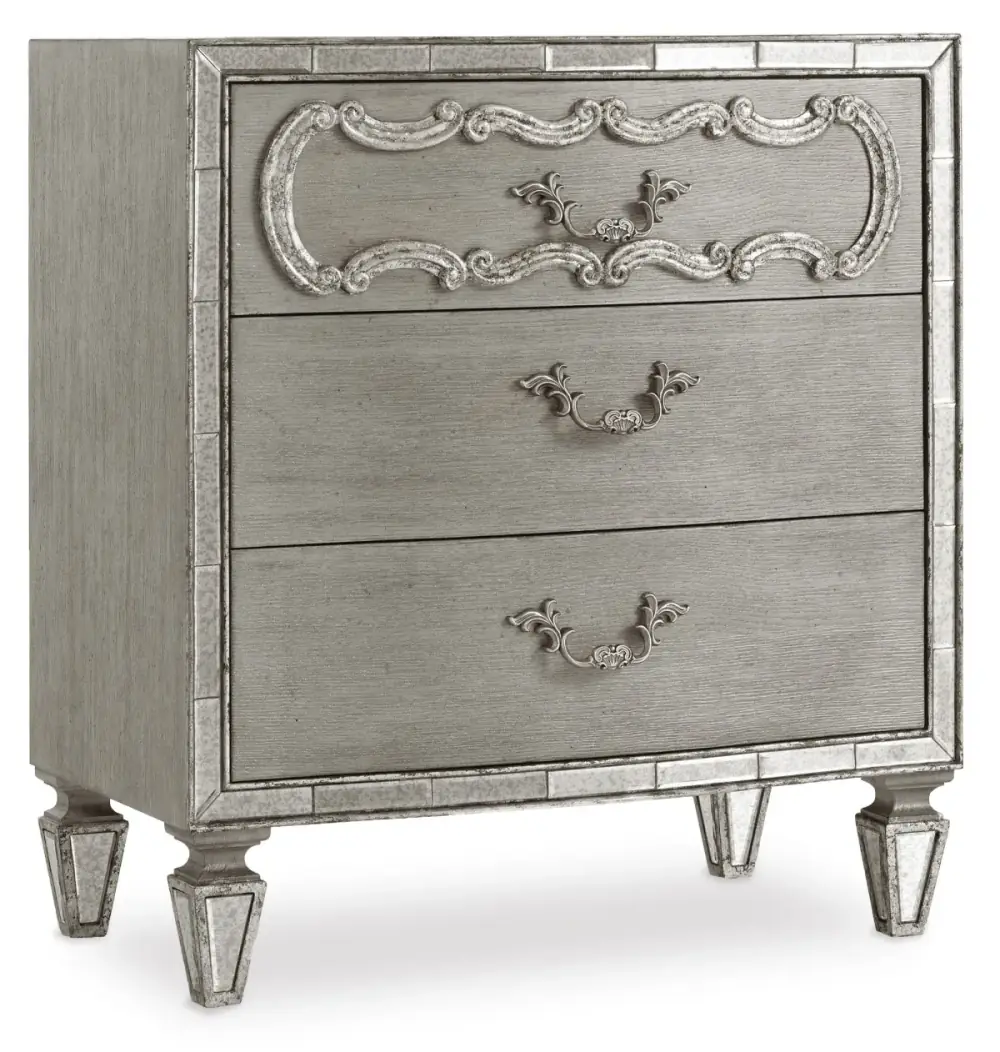 Hooker Furniture Bedroom Sanctuary Three Drawer Nightstand