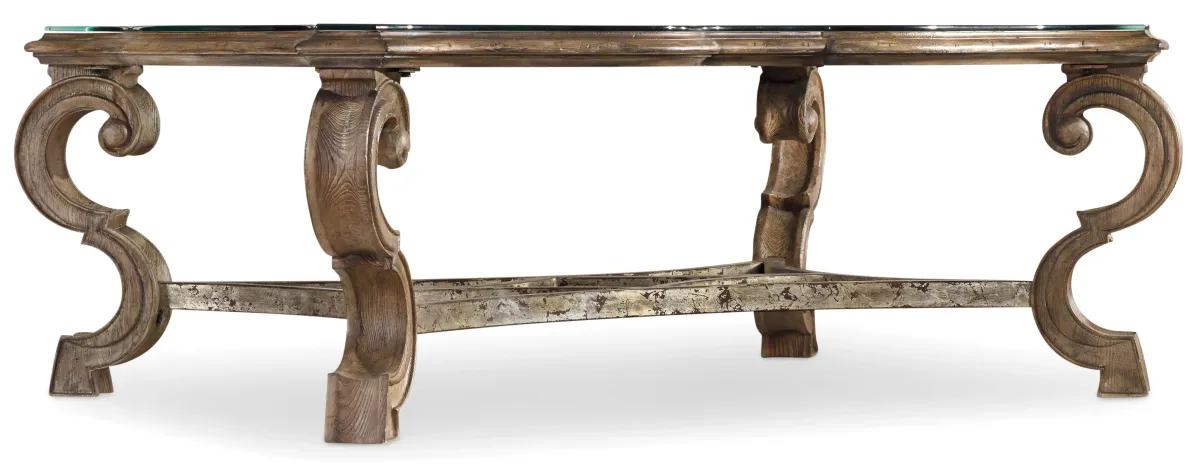 Hooker Furniture Living Room Solana Rectangle Cocktail Table