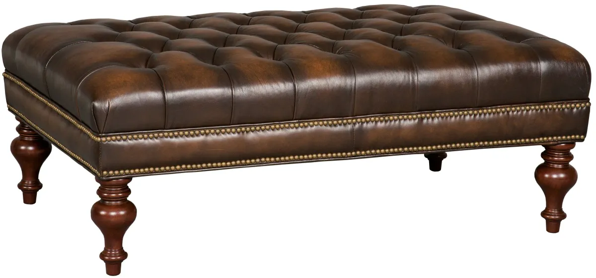 Hooker Furniture Living Room Kingley Tufted Cocktail Ottoman