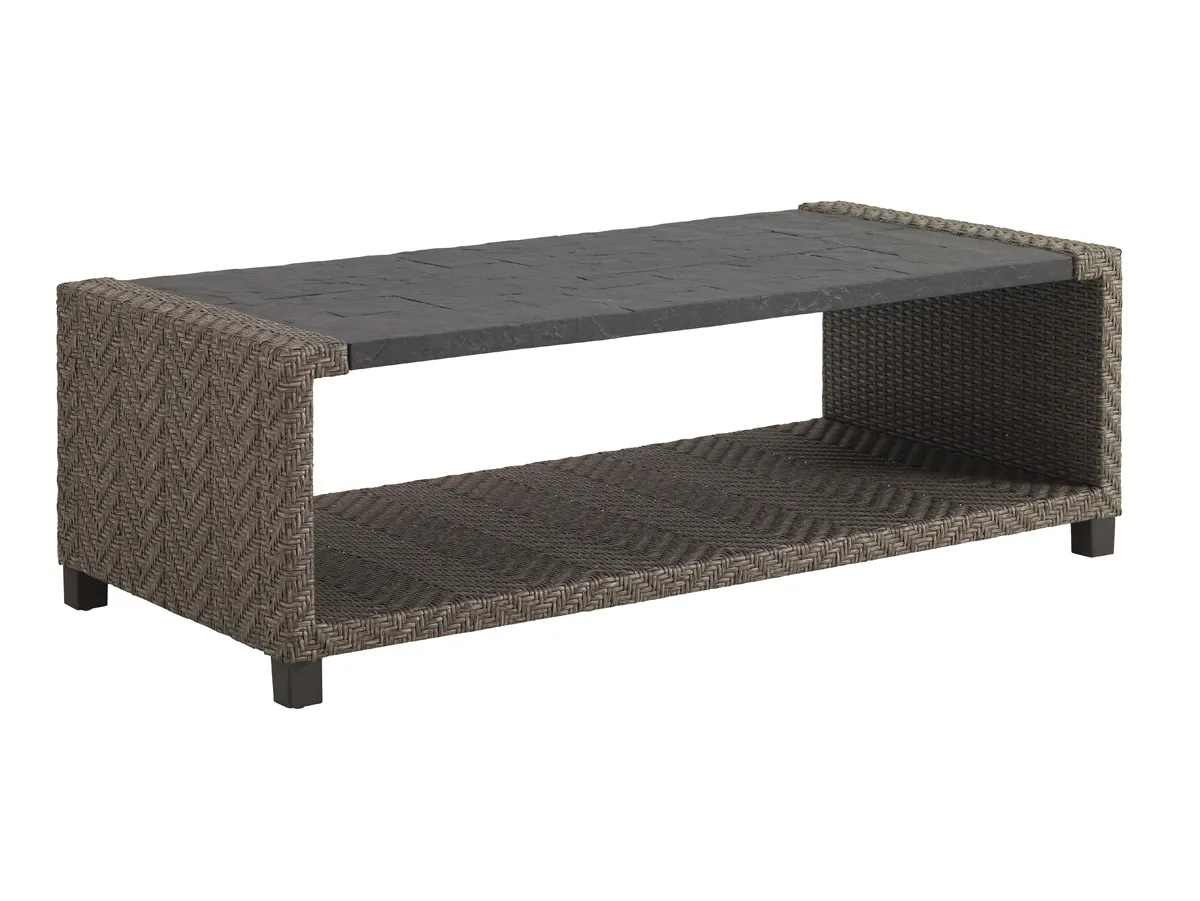 Blue Olive Rectangular Cocktail Table