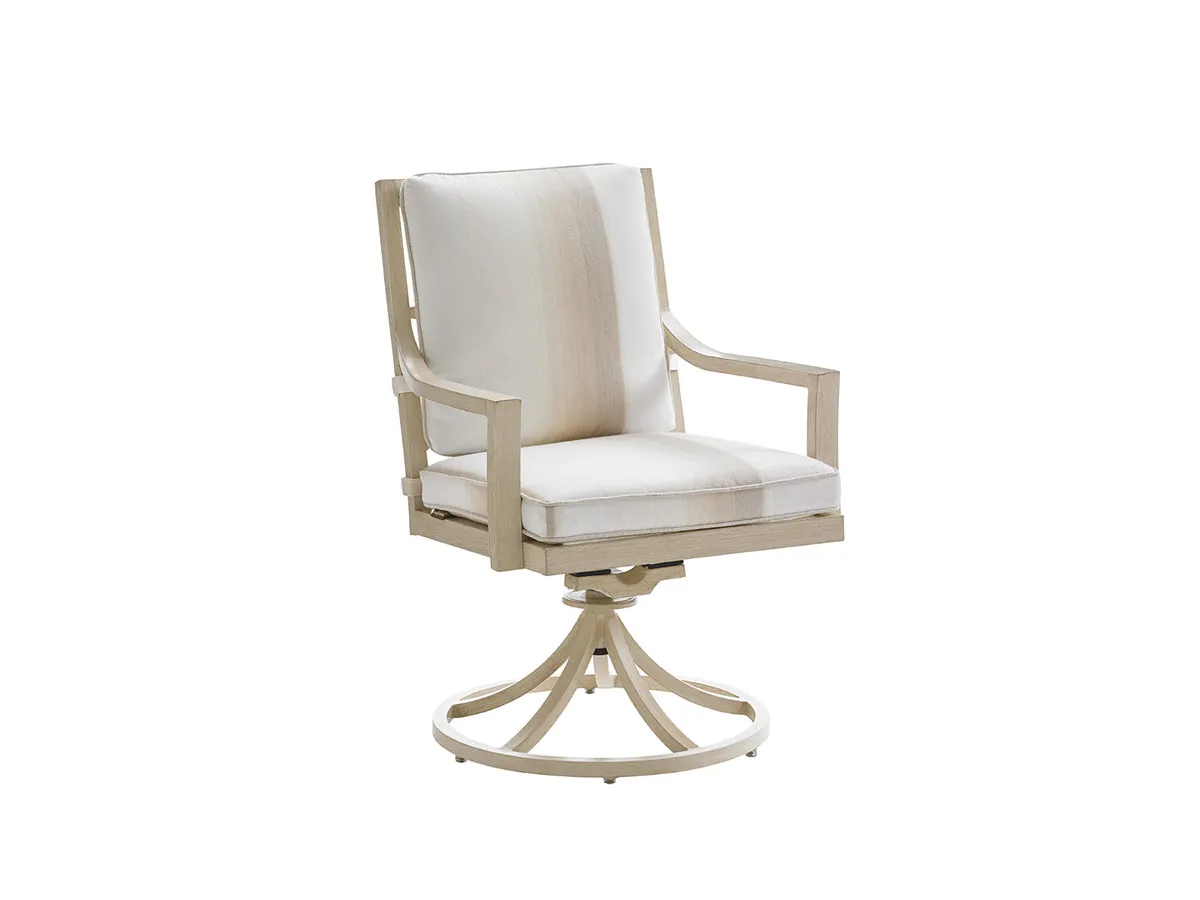 Misty Garden Swivel Rocker Dining Chair