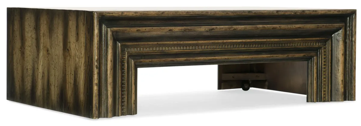 Hooker Furniture Living Room Crafted Rectangle Cocktail Table