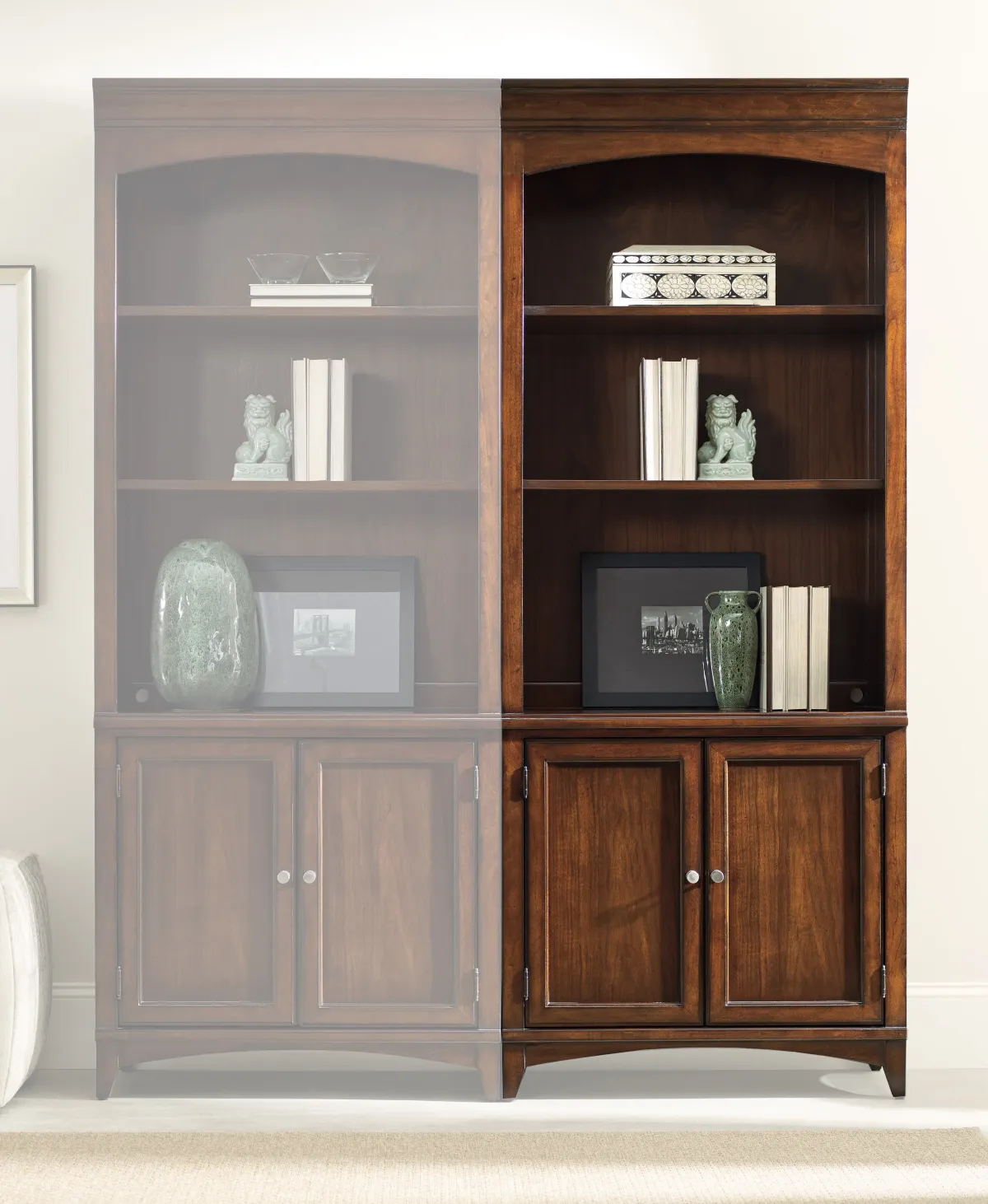 Hooker Furniture Home Office Latitude Bunching Bookcase
