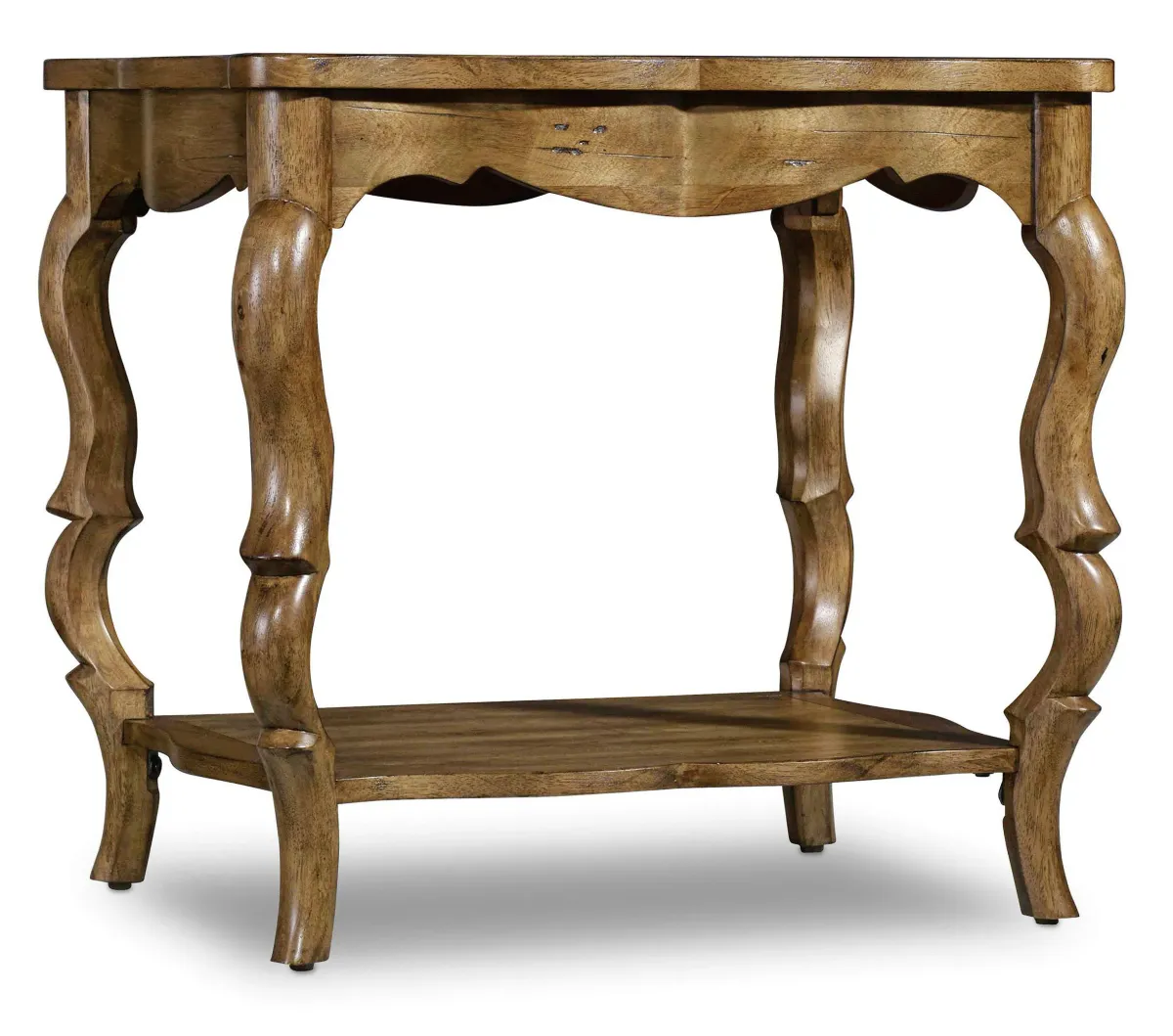 Hooker Furniture Living Room Archivist French Leg Accent Table