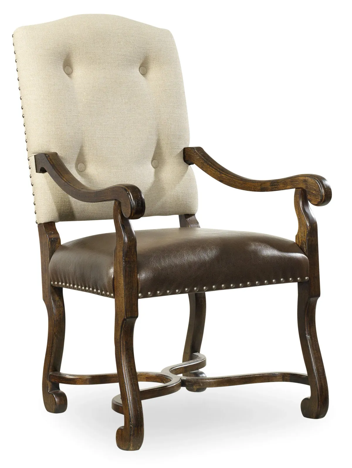 Hooker Furniture Dining Room Treviso Camelback Arm Chair