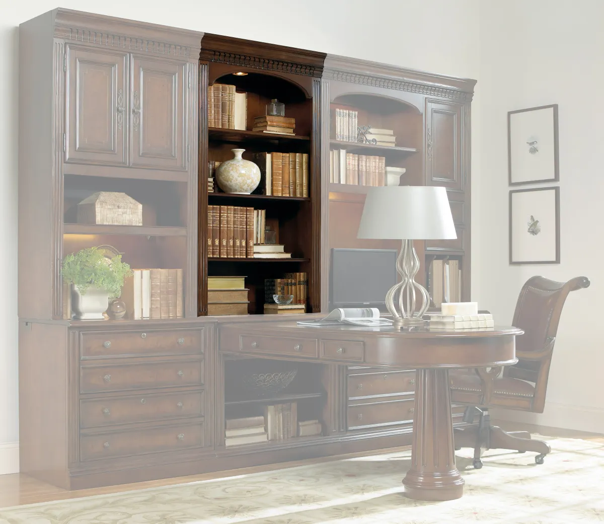 Hooker Furniture Home Office European Renaissance II Open Hutch