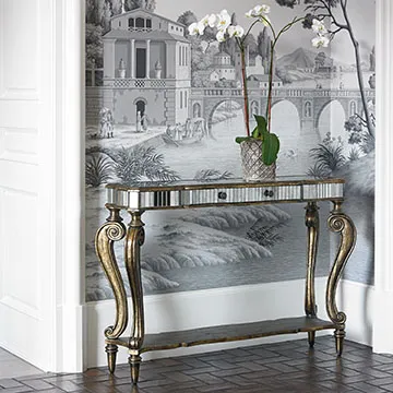 Ambella Voranado Cabriole Console Table