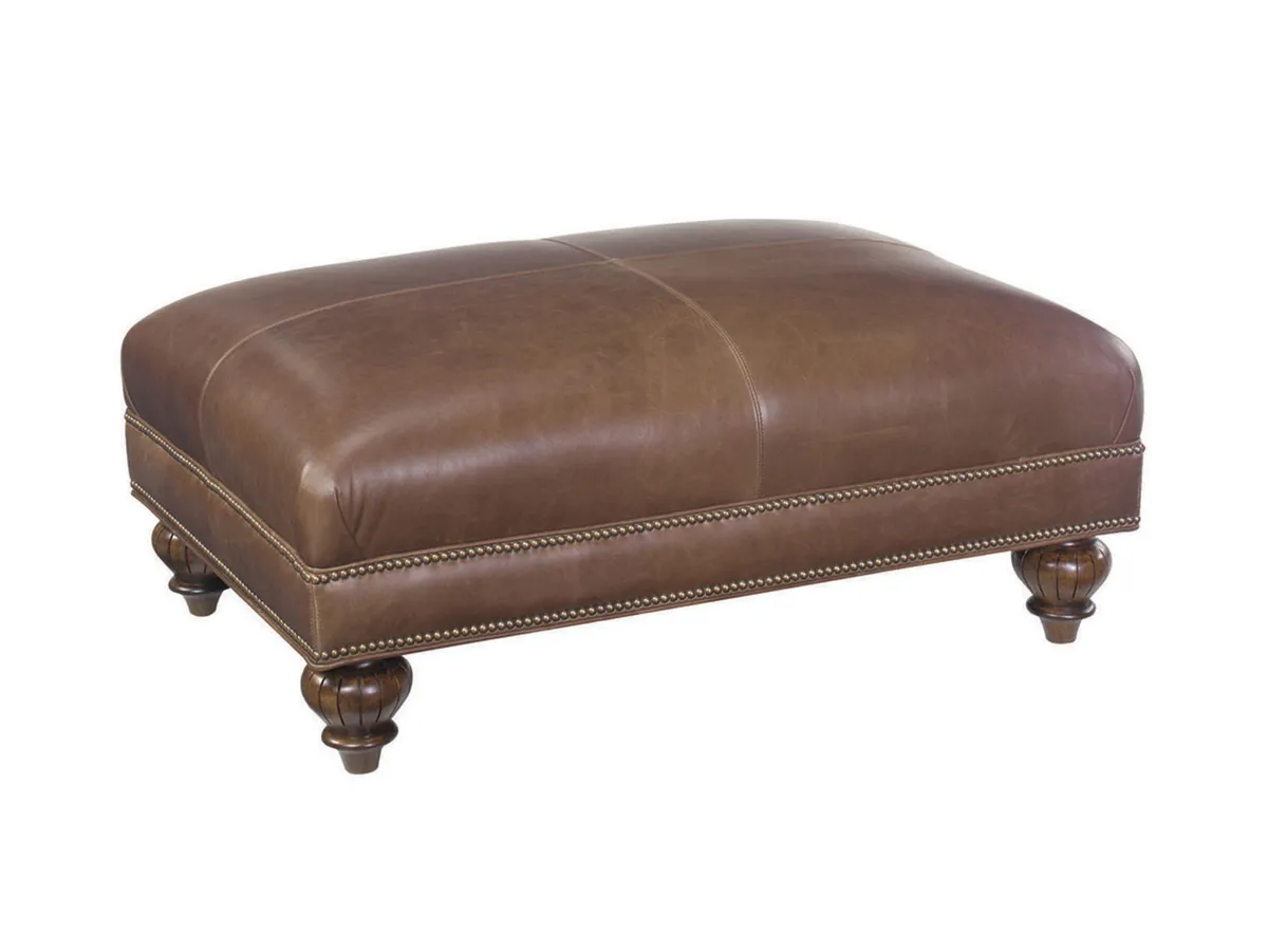 Island Estate Bahia Leather Ottoman