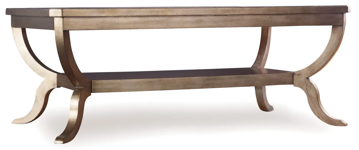 Hooker Furniture Living Room Sanctuary Mirrored Top Cocktail Table - Visage