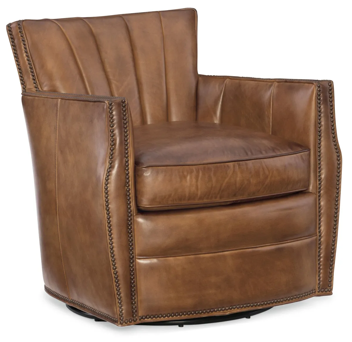 Hooker Furniture Living Room Carson Swivel Club Chair