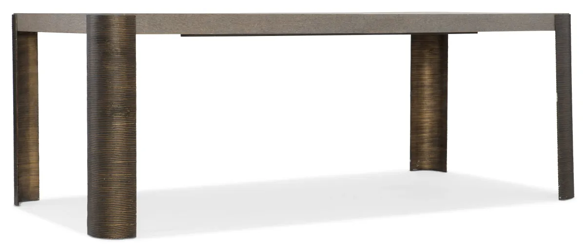 Hooker Furniture Dining Room Miramar Carmel Rosetti 82in Rectangle Dining Table w1-20in Leaf