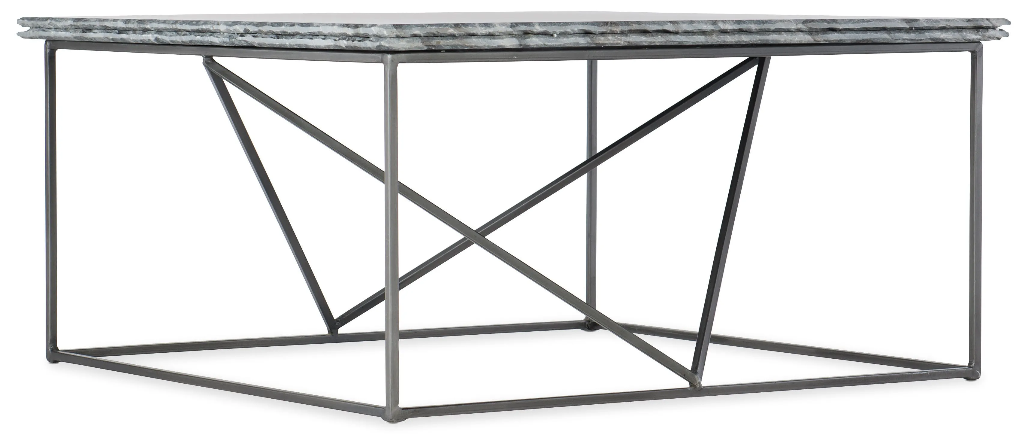 Hooker Furniture Living Room Besties Stone-Metal Cocktail Table