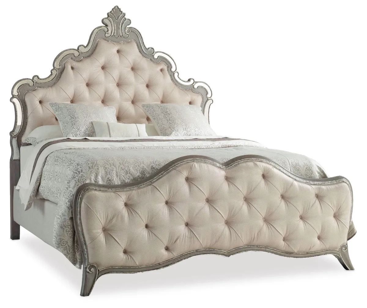 Hooker Furniture Bedroom Sanctuary Upholstered King Panel Bed